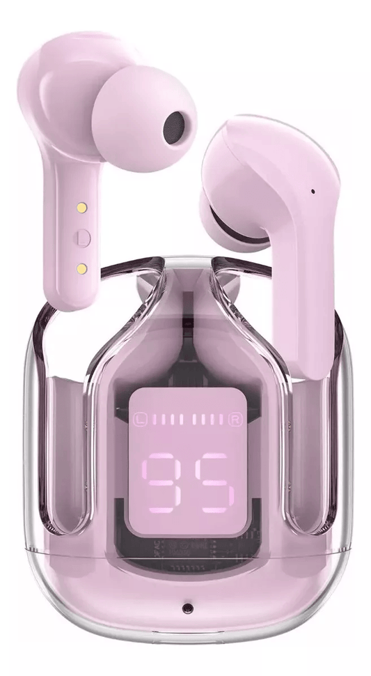 Auriculares inalámbricos PRO T8 con Bluetooth, cascos transparentes ENC con pantalla Digital LED, sonido estéreo para deportes y trabajo.