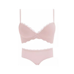 Seamless Push-Up Wireless Bra Set for Small Bust